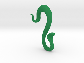 Cobra ear plug (right ear) in Green Processed Versatile Plastic: Medium