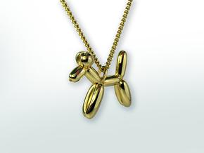 Balloon Dog in Polished Brass