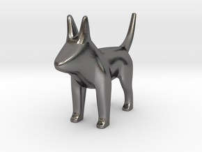 Henry the puppy in Polished Nickel Steel