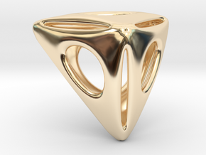 Triangle Pendant in 14K Yellow Gold