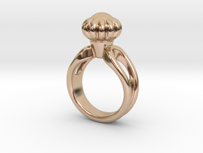 Ring Beautiful 18 - Italian Size 18 in 14k Rose Gold Plated Brass