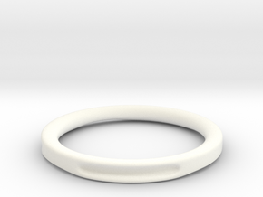 Simple hole ring in White Processed Versatile Plastic