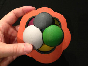 4D Regular Skew Polyehedron {6,4|3} in Full Color Sandstone