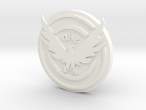 The Division: SHD Clothing Stamp in White Processed Versatile Plastic