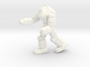 Neo Battlesuit Pose 1 in White Processed Versatile Plastic