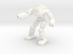 Neo Battlesuit Pose 2 in White Processed Versatile Plastic