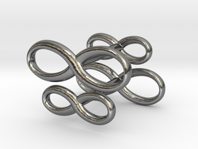 Cufflinks Infinity  Symbol 2x in Polished Silver