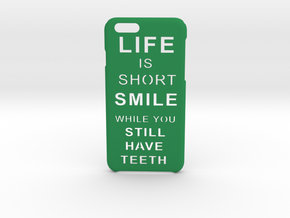 LifeIsShort iPhone 6 6s case in Green Processed Versatile Plastic