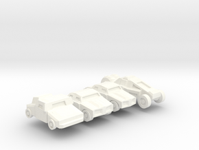 Colony Cars in White Processed Versatile Plastic