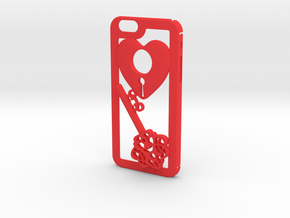 Key + Heart in Red Processed Versatile Plastic
