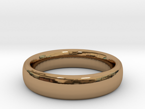 Simple Ring (Size 7) in Polished Brass