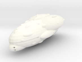 Mon Cal Missile Cruiser in White Processed Versatile Plastic