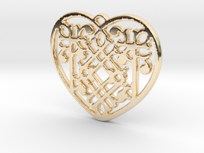 Victorian Heart in 14K Yellow Gold