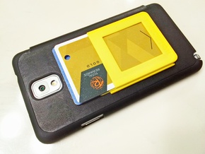 $10.99 Kickstand Credit Card Wallet. in Yellow Processed Versatile Plastic