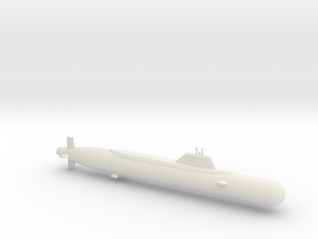 1/600 Yasen Class Submarine in White Natural Versatile Plastic