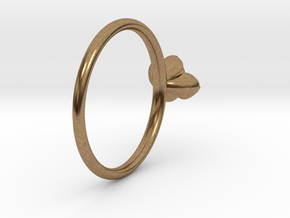 Succulent Stacking Ring No. 1 in Natural Brass: 6 / 51.5