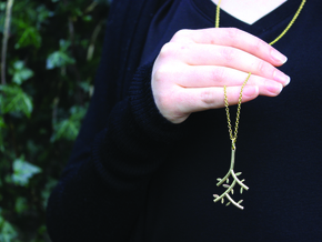Branch Pendant in Polished Brass