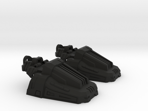Combiner Guardian Slippers in Black Natural Versatile Plastic