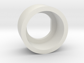 Push Button Shroud A2.0 in White Natural Versatile Plastic