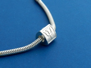 Psychology (Psy) Bead Charm in Polished Silver