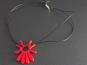 Summer 's here (pendant) in Red Processed Versatile Plastic