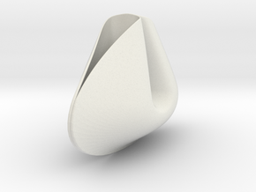 Fortune Cookie - hand made style in White Natural Versatile Plastic