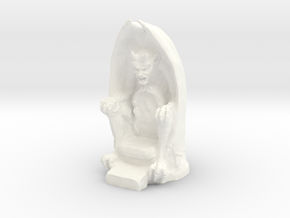 Gargoyle Throne in White Processed Versatile Plastic