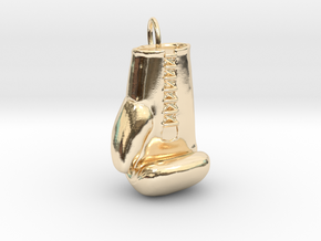 Boxing glove pendant in 14K Yellow Gold