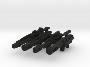Combiner Wars Stunticon Deluxe Weapons in Black Natural Versatile Plastic