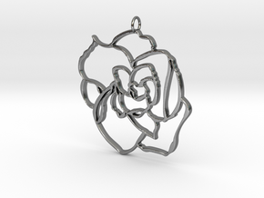 Stylish Bloom - Large in Polished Silver