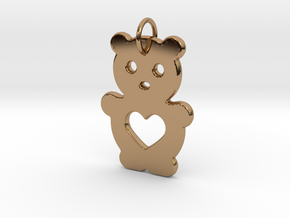 Teddy Bear in Polished Brass