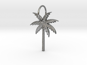 Palm tree in Natural Silver
