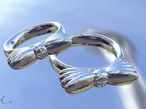 Wings In Motion, UK Size K (US Size 5¼)   in Fine Detail Polished Silver