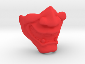 Demon Mask in Red Processed Versatile Plastic