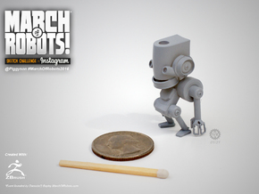 March 01 Robot in Tan Fine Detail Plastic