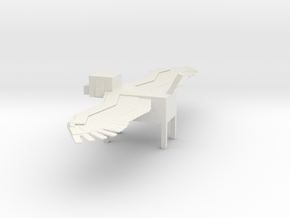 Minecraft Winged Dog in White Natural Versatile Plastic