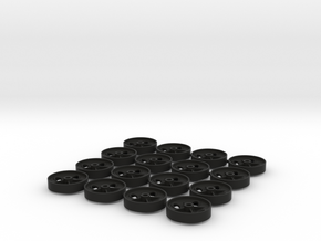 1:13,3, FB Radscheiben 350mm 4Paar  in Black Natural Versatile Plastic