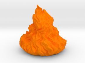 Flames for Demonic Brazier in Orange Processed Versatile Plastic