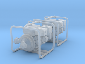 1/64 scale portable pump in Tan Fine Detail Plastic