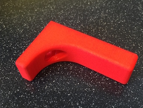 Butt Hook Version 2 in Red Processed Versatile Plastic
