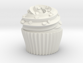 Cupcake Swirl Party Favor in White Natural Versatile Plastic