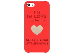 iPhone 5/5s/SE_Love case in Red Processed Versatile Plastic