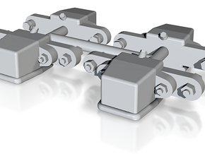 O&K Achslager  1:17,  O&K Axleboxes 1:17 in White Natural Versatile Plastic