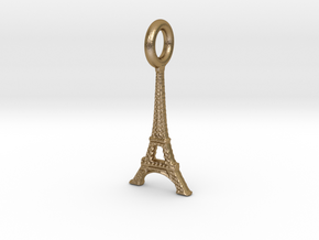 Eiffel Tower, Paris, France Charm in Polished Gold Steel
