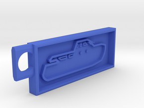 Boat Key Chain Fixed in Blue Processed Versatile Plastic