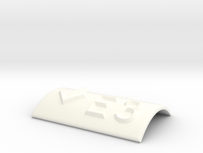 E3 mit Pfeil nach unten in White Processed Versatile Plastic