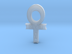 Hollow Hotep Ankh in Tan Fine Detail Plastic