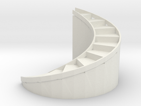 Stairs in White Natural Versatile Plastic