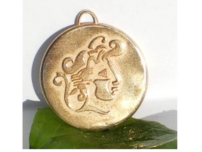 Medaillon in Natural Bronze