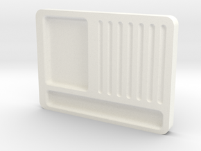 Pinning tray in White Processed Versatile Plastic